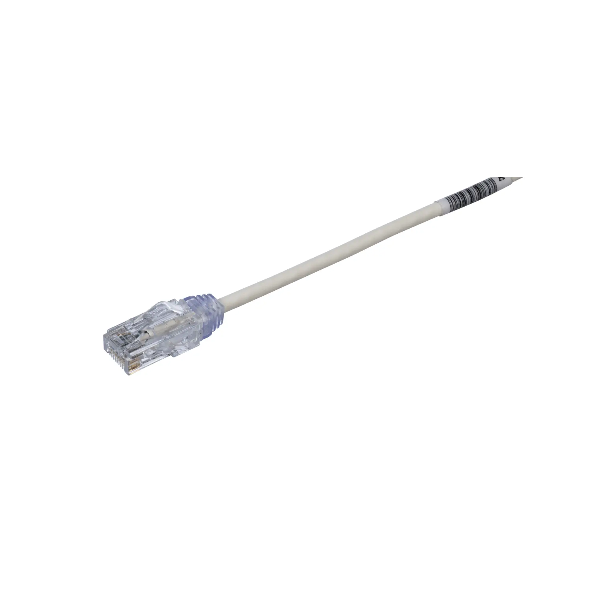 Cable de Parcheo TX6, UTP Cat6, Diámetro Reducido (28AWG), Color Blanco Mate, 15 ft