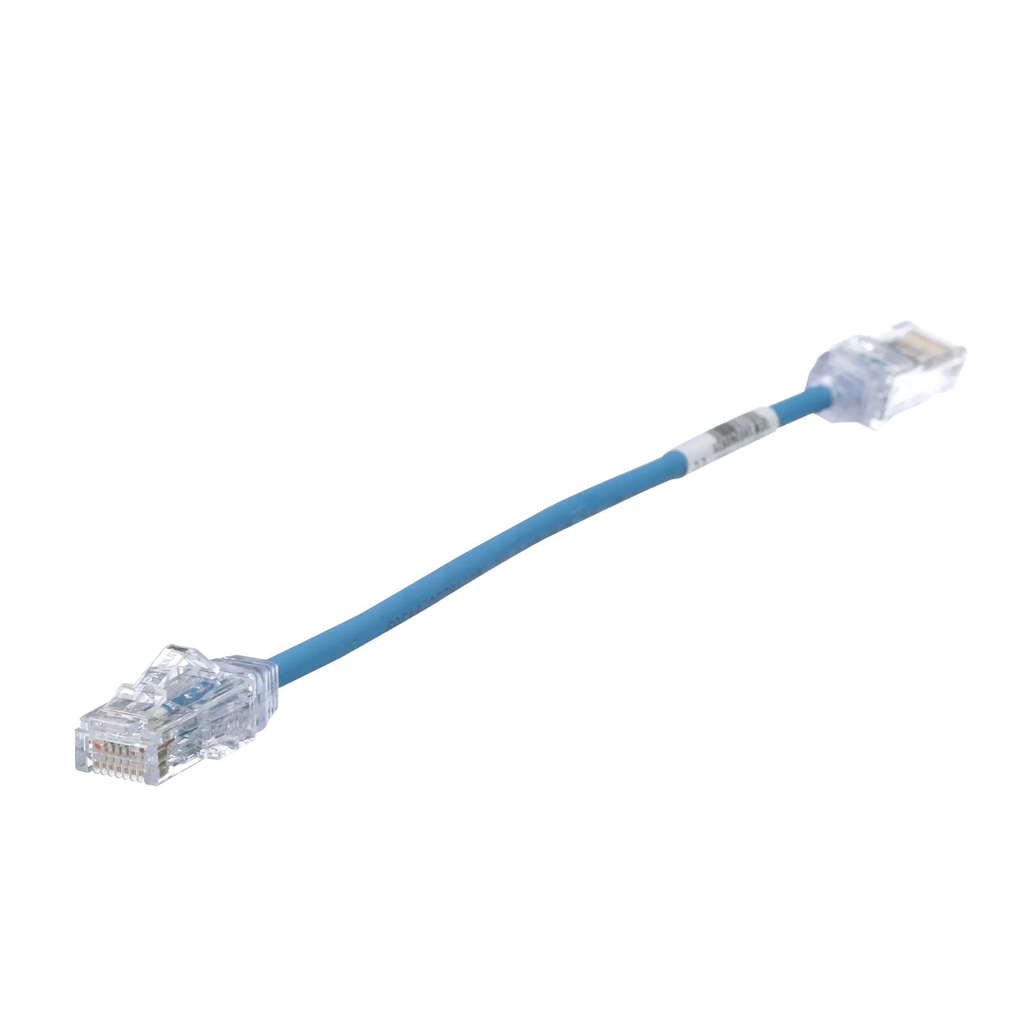 Cable de Parcheo TX6, UTP Cat6, Diámetro Reducido (28AWG), Color Azul, 8in (20.2cm)