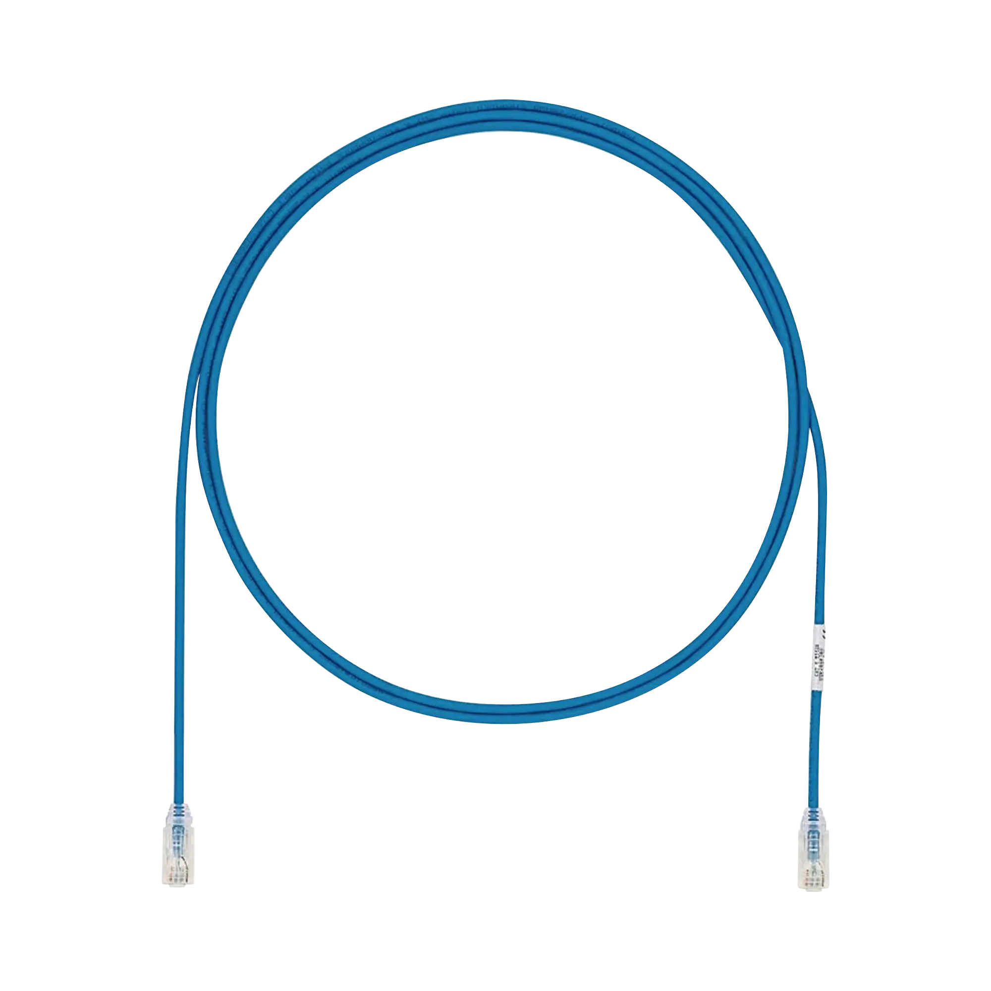 Cable de Parcheo UTP Cat6A, CM/LSZH, Diámetro Reducido (28AWG), Color Azul, 22ft