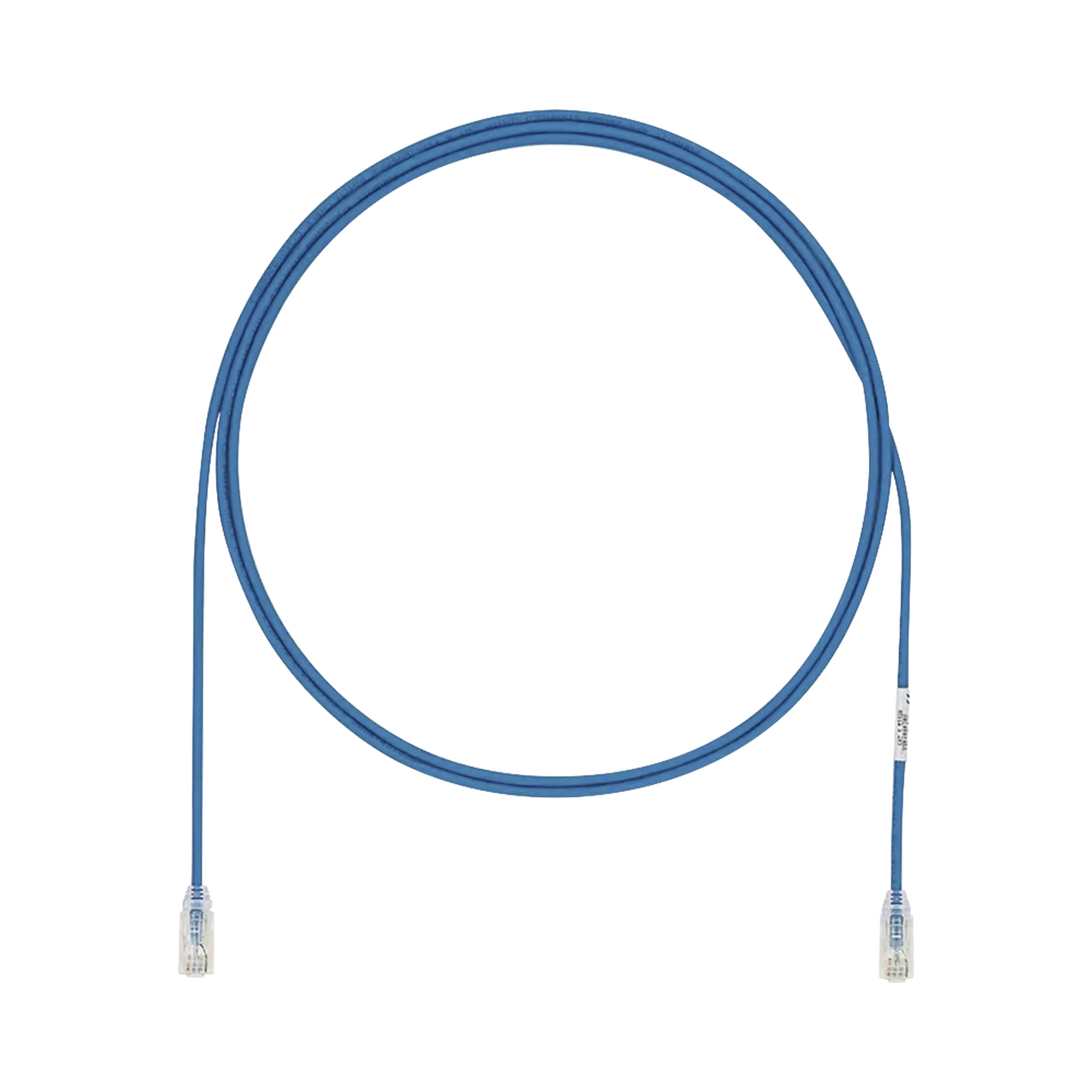 Cable de Parcheo UTP Cat6A, CM/LSZH, Diámetro Reducido (28AWG), Color Azul, 26 ft