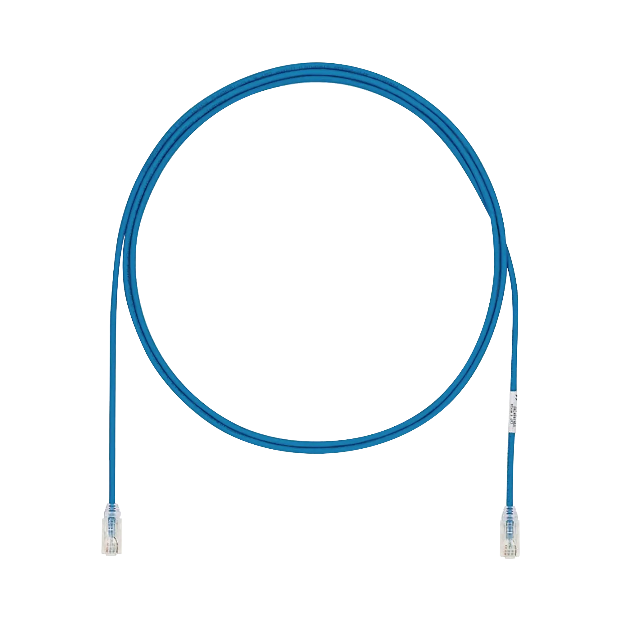 Cable de Parcheo UTP Cat6A, CM/LSZH, Diámetro Reducido (28AWG), Color Azul, 43ft
