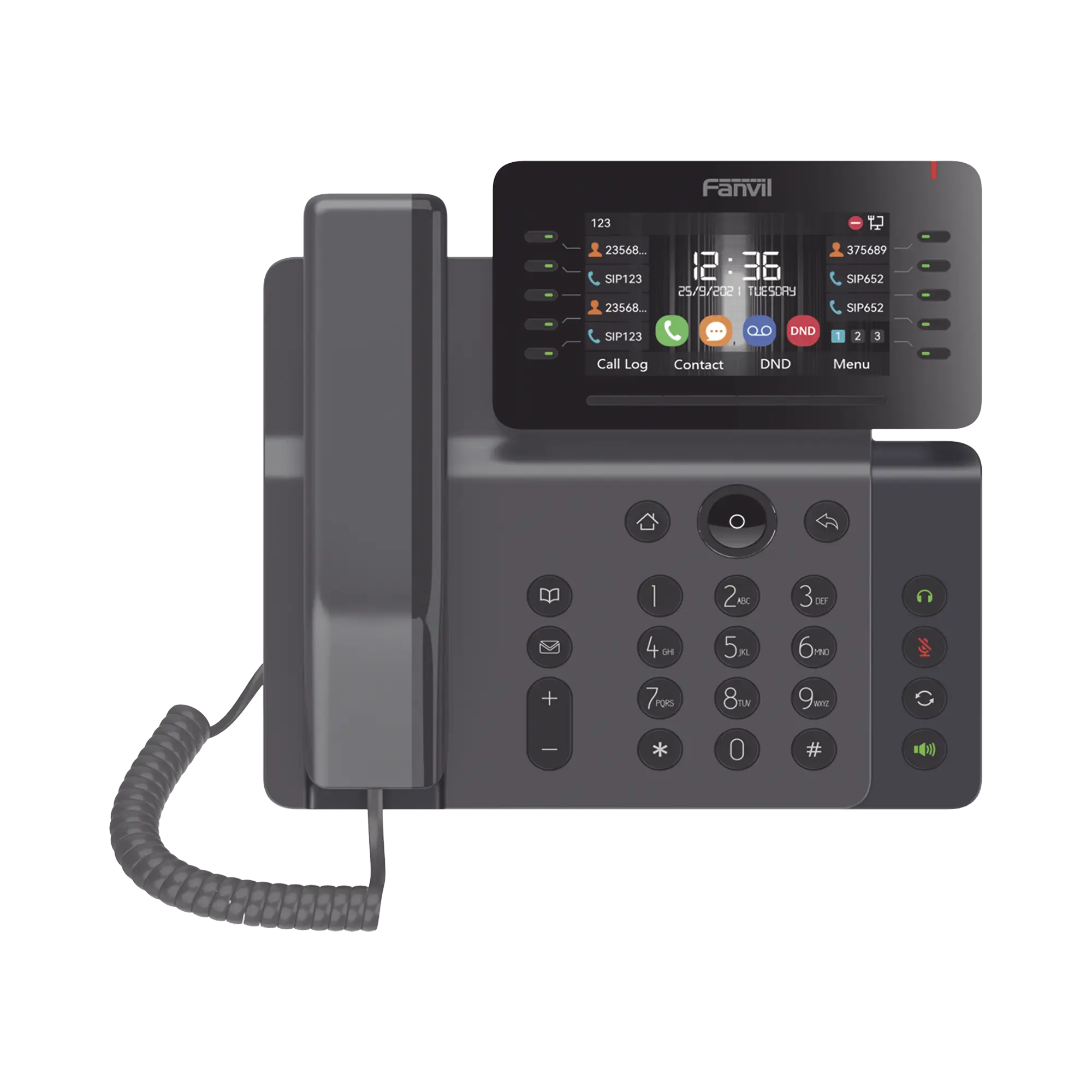 Teléfono IP Empresarial Esencial WiFi / Bluetooth, 20 líneas SIP, pantalla a color 4.3″ ajustable, PoE, puertos Gigabit, conferencia local de 6 vías.
