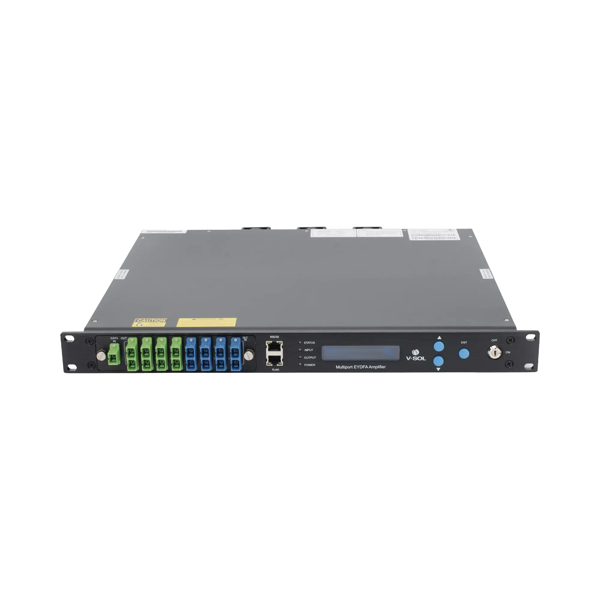 Amplificador Óptico EYDFA de 8 puertos de 1550nm