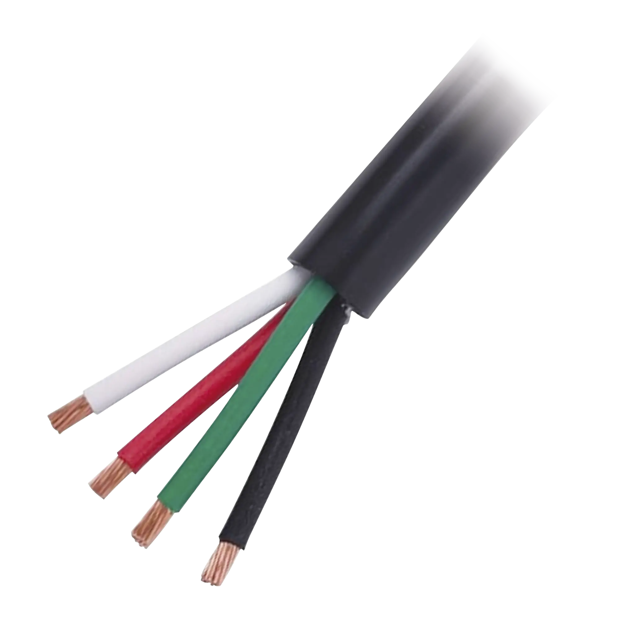 Cable Eléctrico de Uso Rudo 4 Hilos Calibre 18 AWG, Hasta 600 V. Rollo de 100 m.