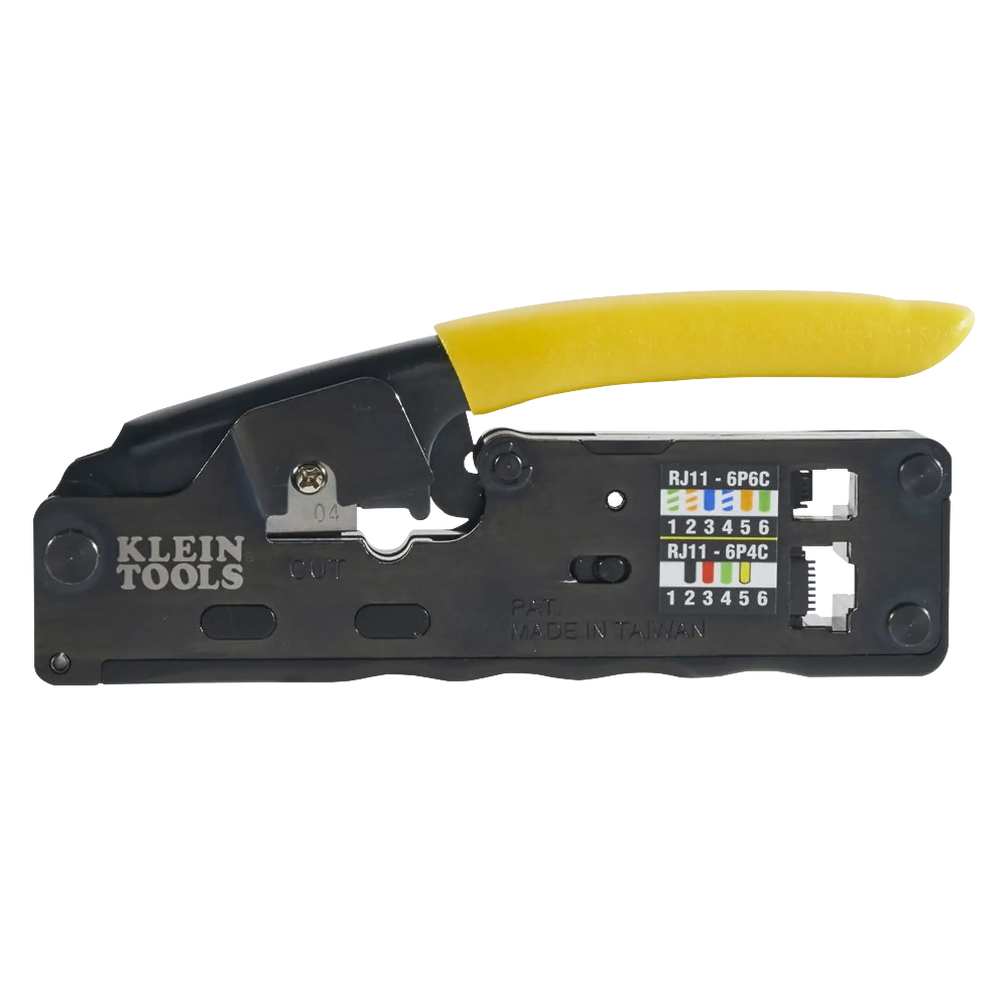 Ponchadora/Pelacables/Cortacables Compacta con Matraca para Conectores RJ45 y RJ11/RJ12.