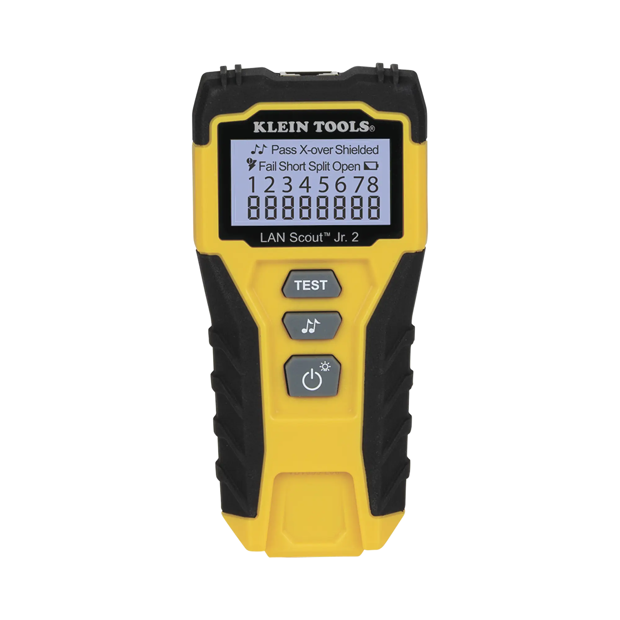 Tester de Cable LAN Scout™ Jr. 2/ Para: Prueba aprobada/ Error de Cableado/ Falla de Circuito Abierto o Cortocircuito/ Par Dividido/ Blindaje.