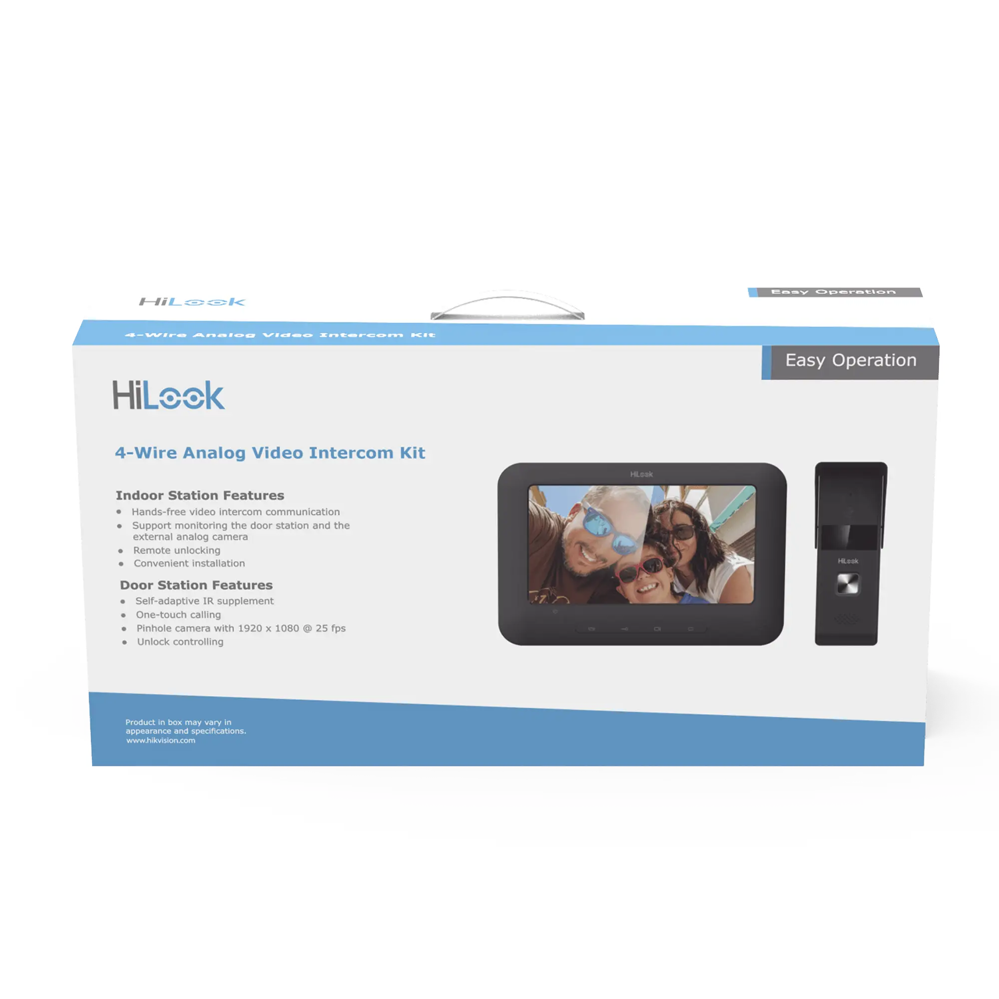 Kit de Videoportero Analógico con Pantalla LCD a Color de 7″ / Frente de Calle para Exterior IP65 / Salida de Relevador