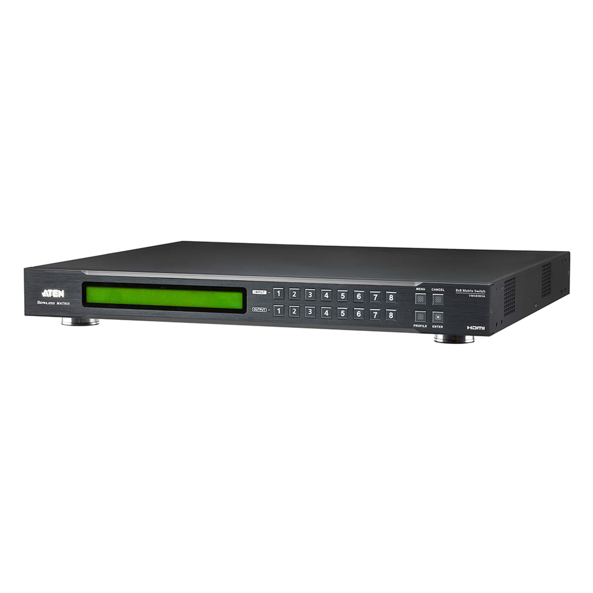 Switch De Matriz Hdmi | 8×8 | Con Escalador | Compatible Con Videowall | Seamless Switch™ | IR | RS-232 | Ethernet | Salida de Audio