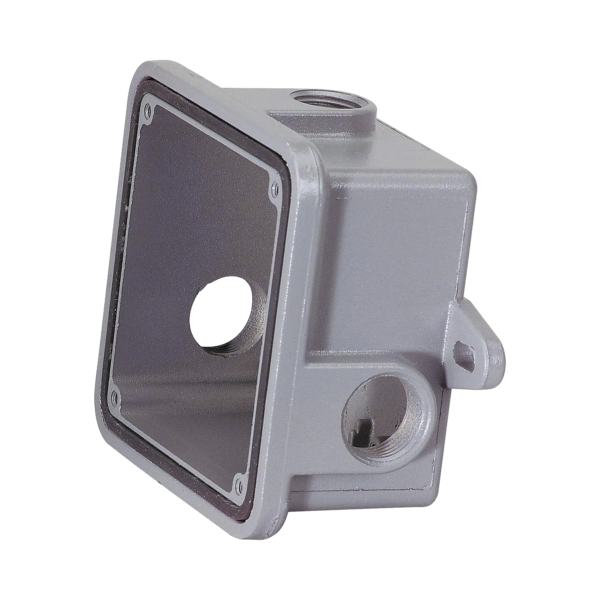 Caja trasera resistente a la intemperie, metálica, gris, accesorio federal signal
