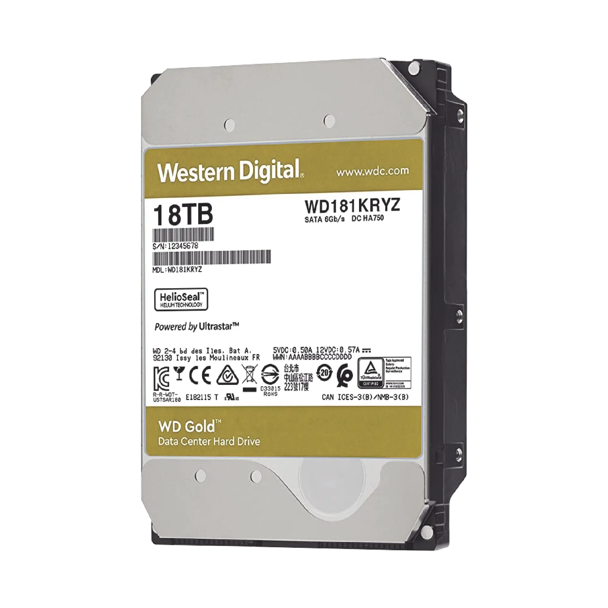 Disco Duro Enterprise 18TB WD GOLD