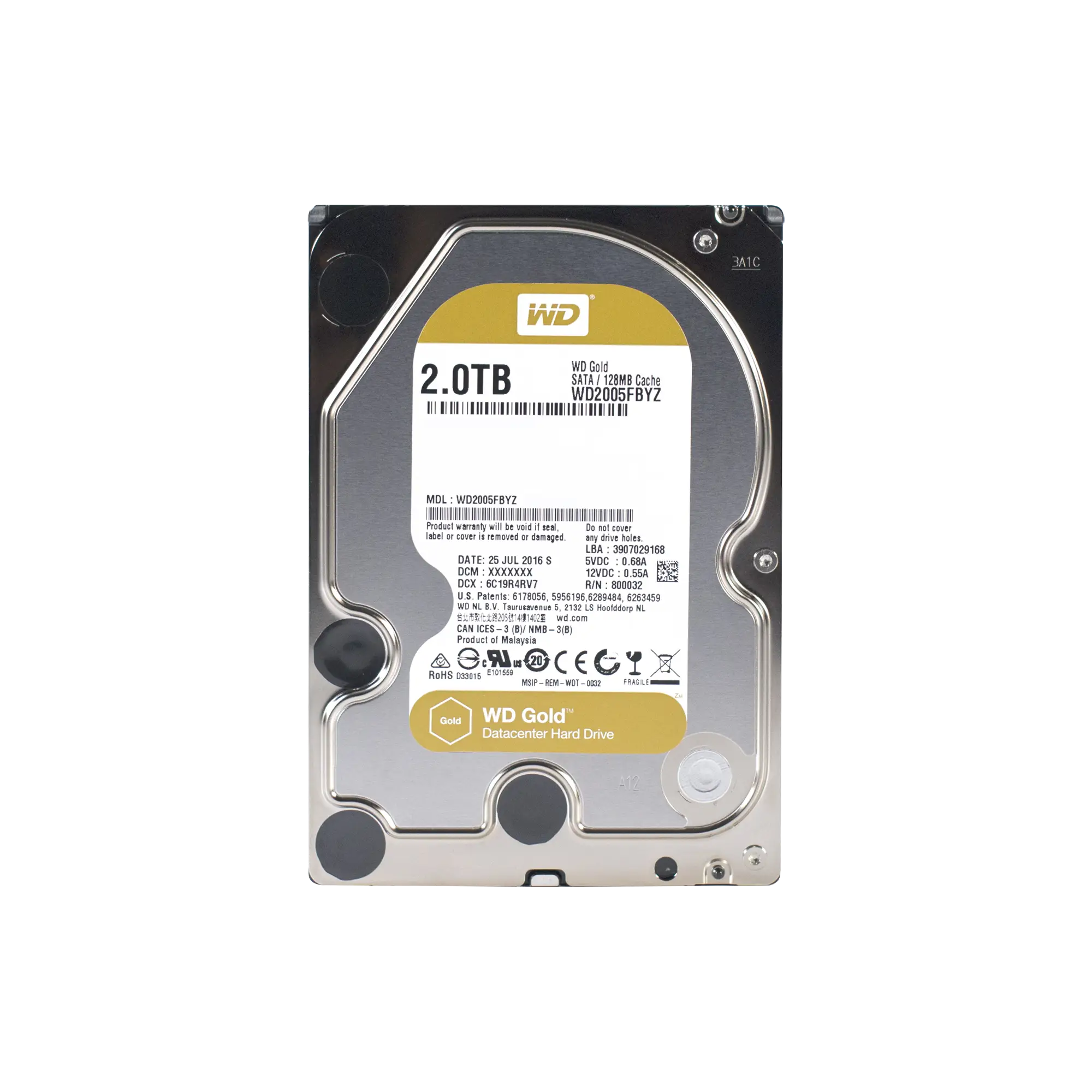 Disco Duro Gold de 2TB / Clase Enterprise / 5 AÑOS DE GARANTÍA