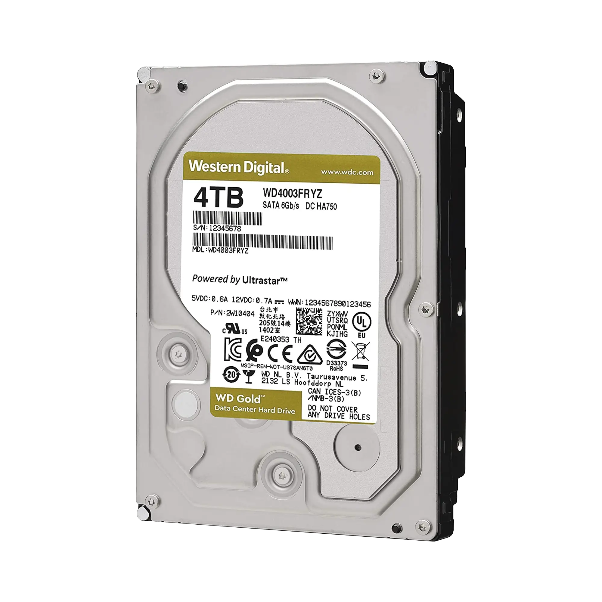 Disco Duro Enterprise 4TB WD GOLD