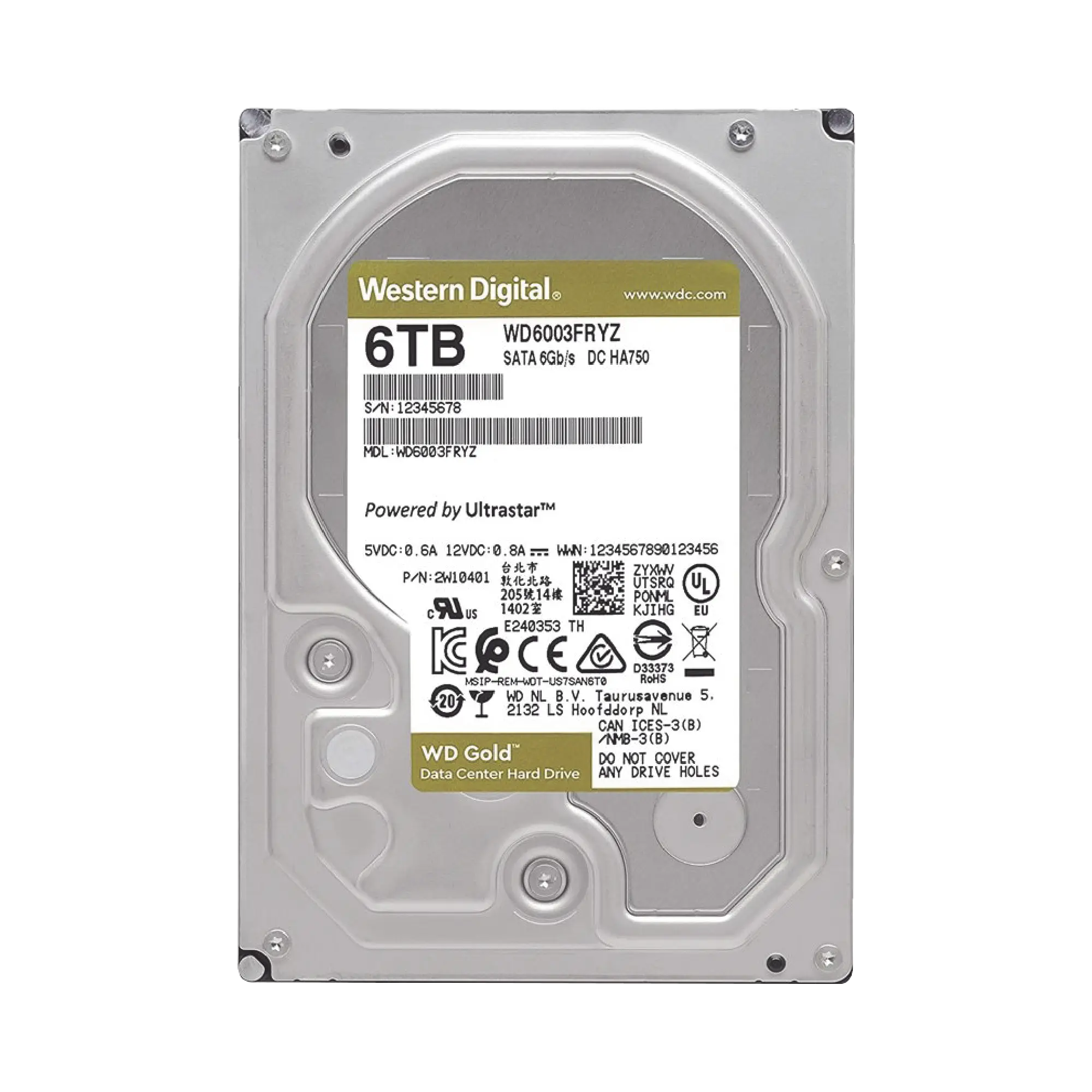 Disco Duro Enterprise 6TB WD GOLD