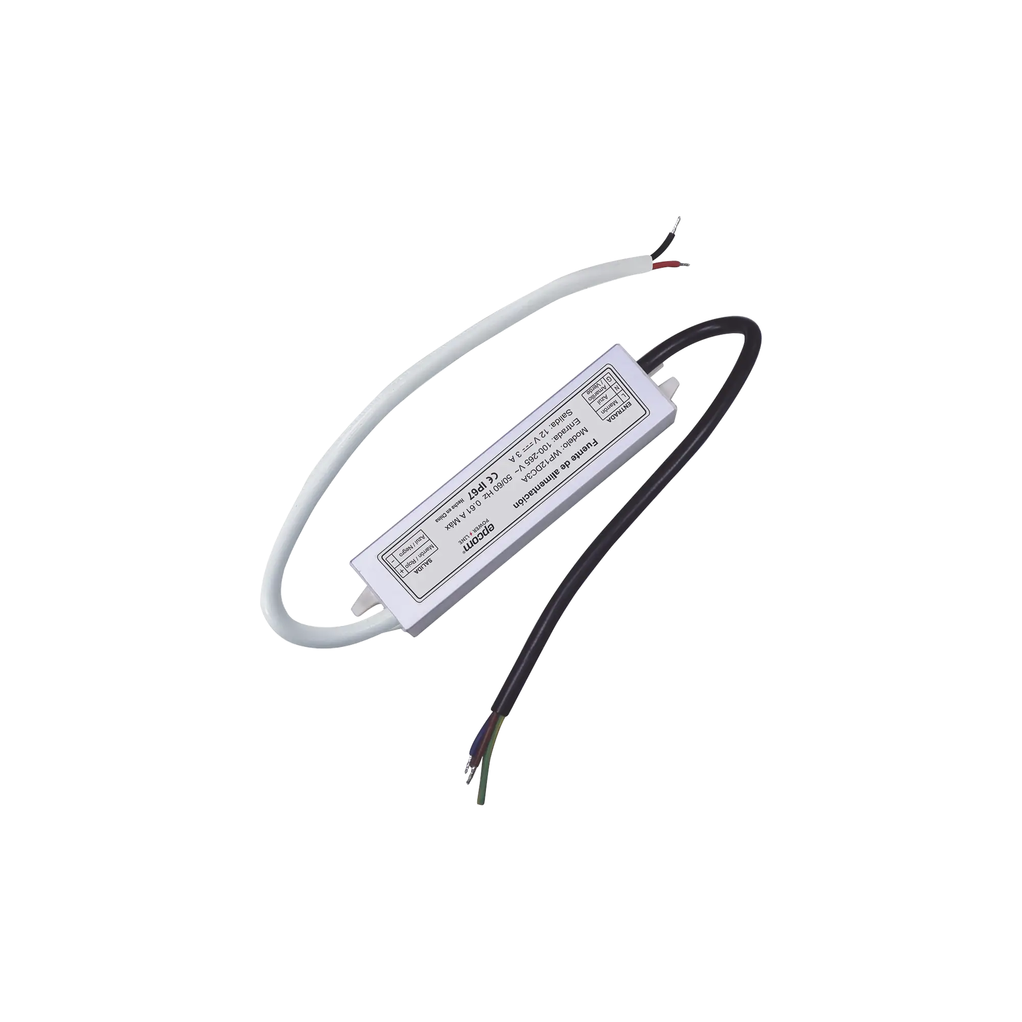 Fuente 12 V / 3 Amperes / Waterproof / Intemperie grado IP67