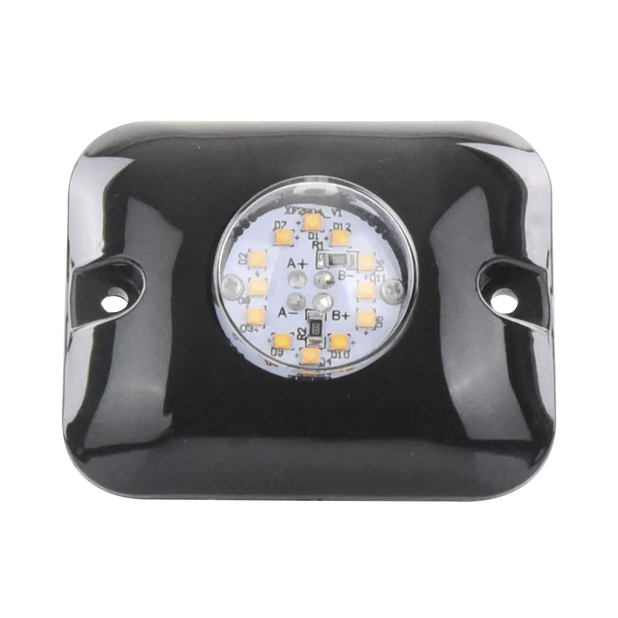 Luz Oculta Ultra Brillante con 12 LED, Color Ambar
