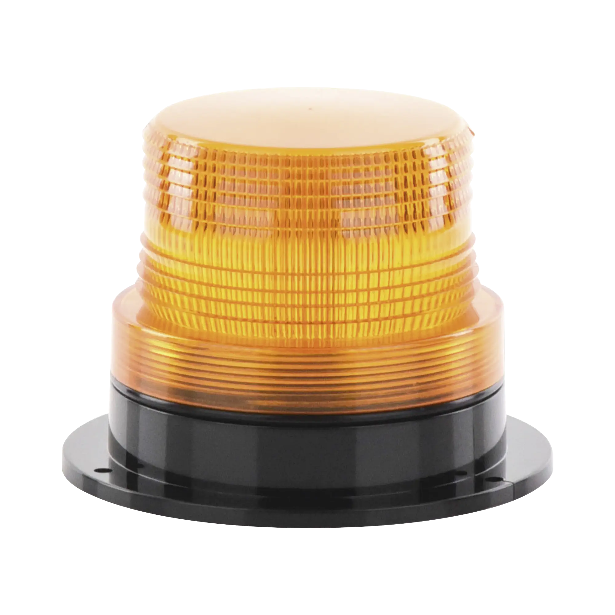 Burbuja Brillante de Larga Vida Útil, con 8 LEDs Color Ambar, Domo Ambar, 110 Vca