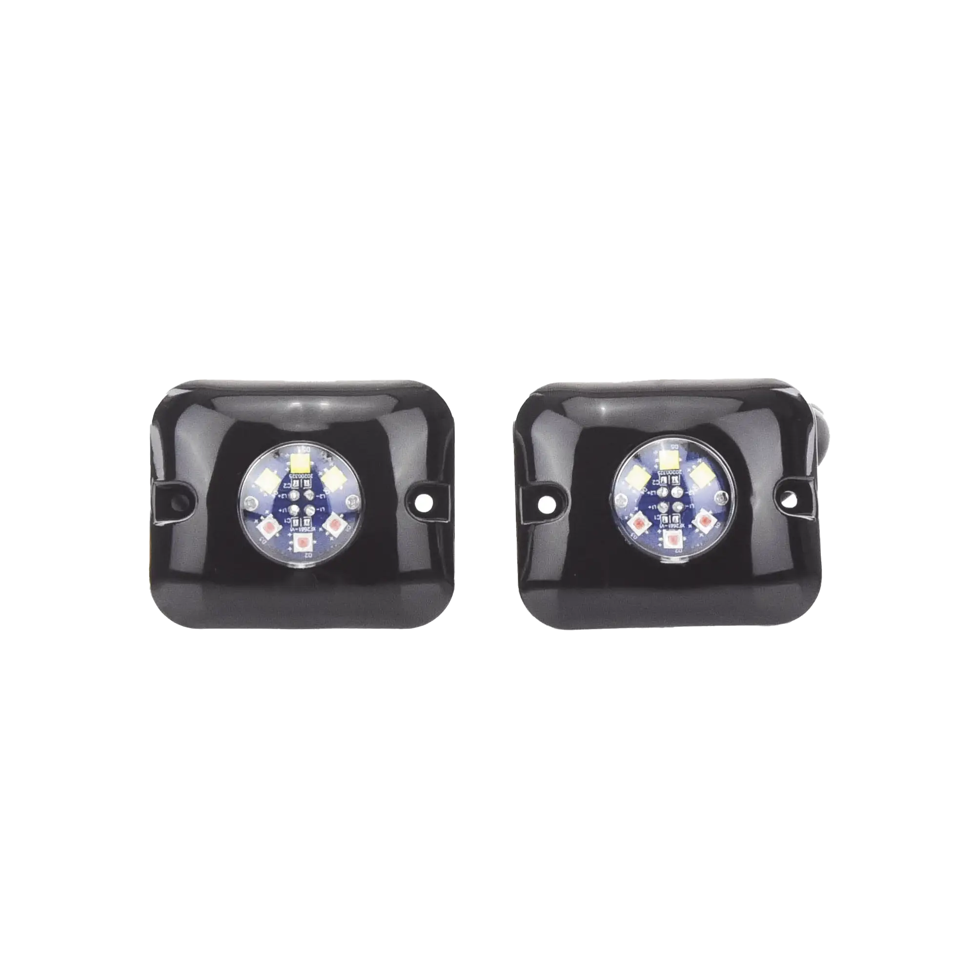 Estrobos Ocultos de 6 LED, Color ámbar / claro