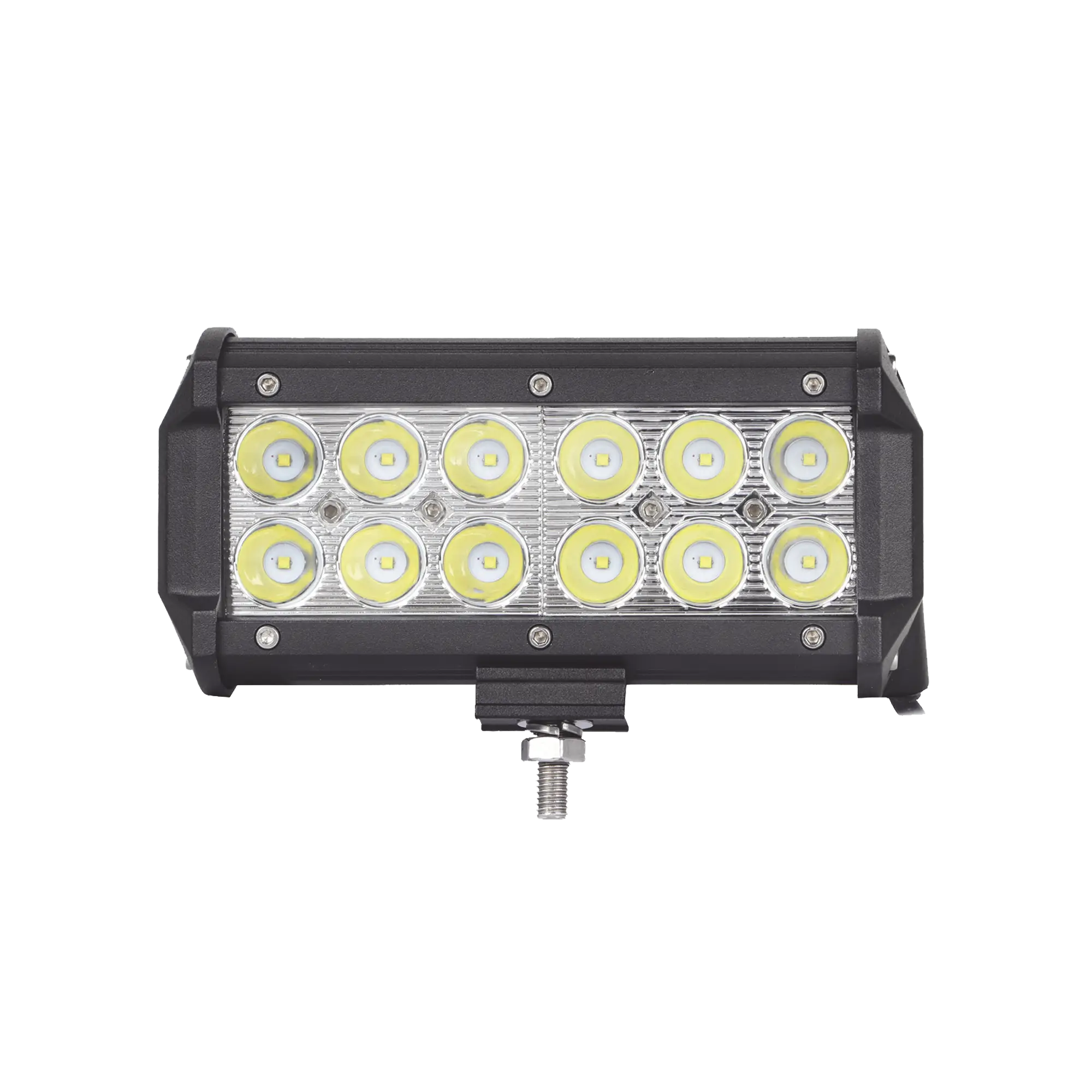 Barra de Luz de 12 LED, 1500 Lúmenes, 18 watts, 10-30 Vcc, IP67, 6.5 pulgadas