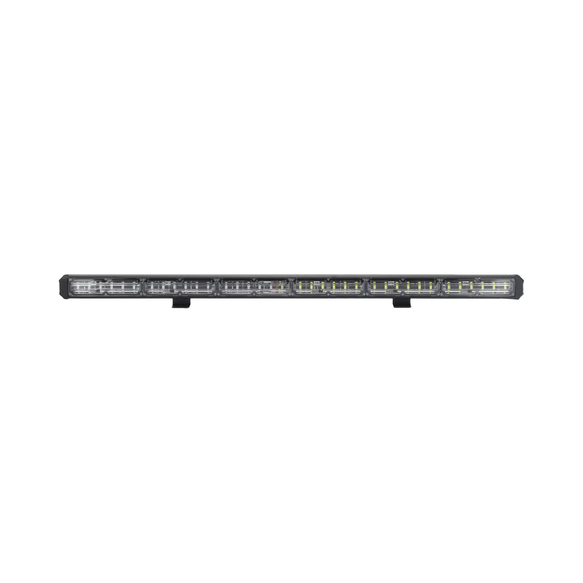 Barra de luz de advertencia de 6 Módulos de 6 LED, 30 Pulgadas, Ámbar/Claro