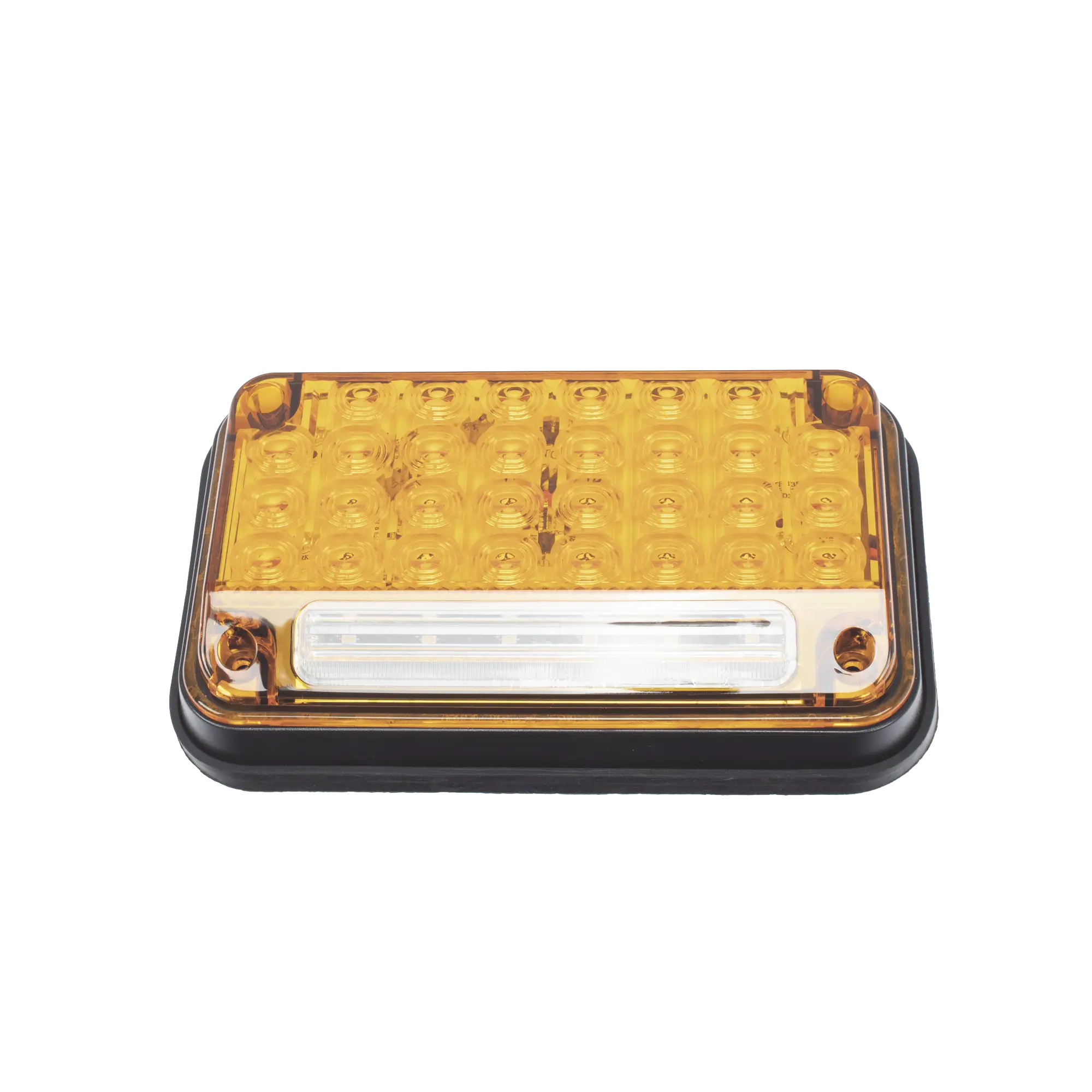 Luz de Advertencia de 7X4″, Color Ambar, Con Luz de Trabajo, Ideal para Ambulancias