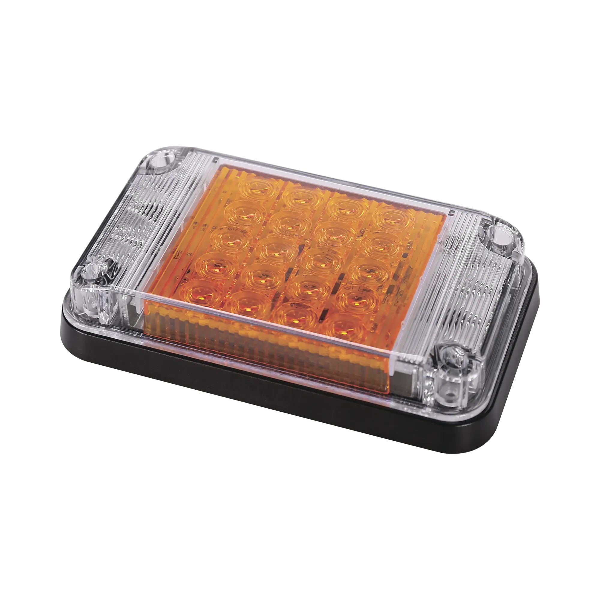Luz de Advertencia de 7X4″, Color Ámbar, Con Luces de Trabajo, Ideal para Ambulancias