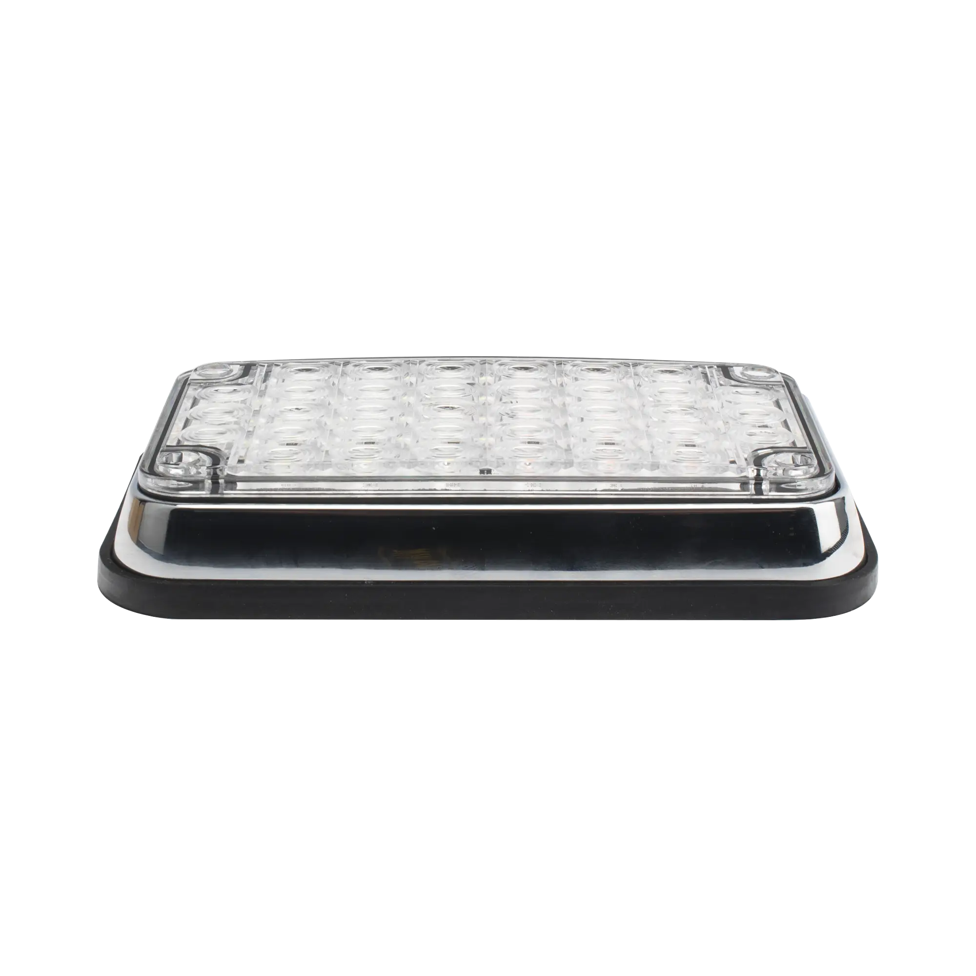 Luz de Advertencia de 6X4″, Bicolor Rojo/Claro, Ideal para Ambulancias