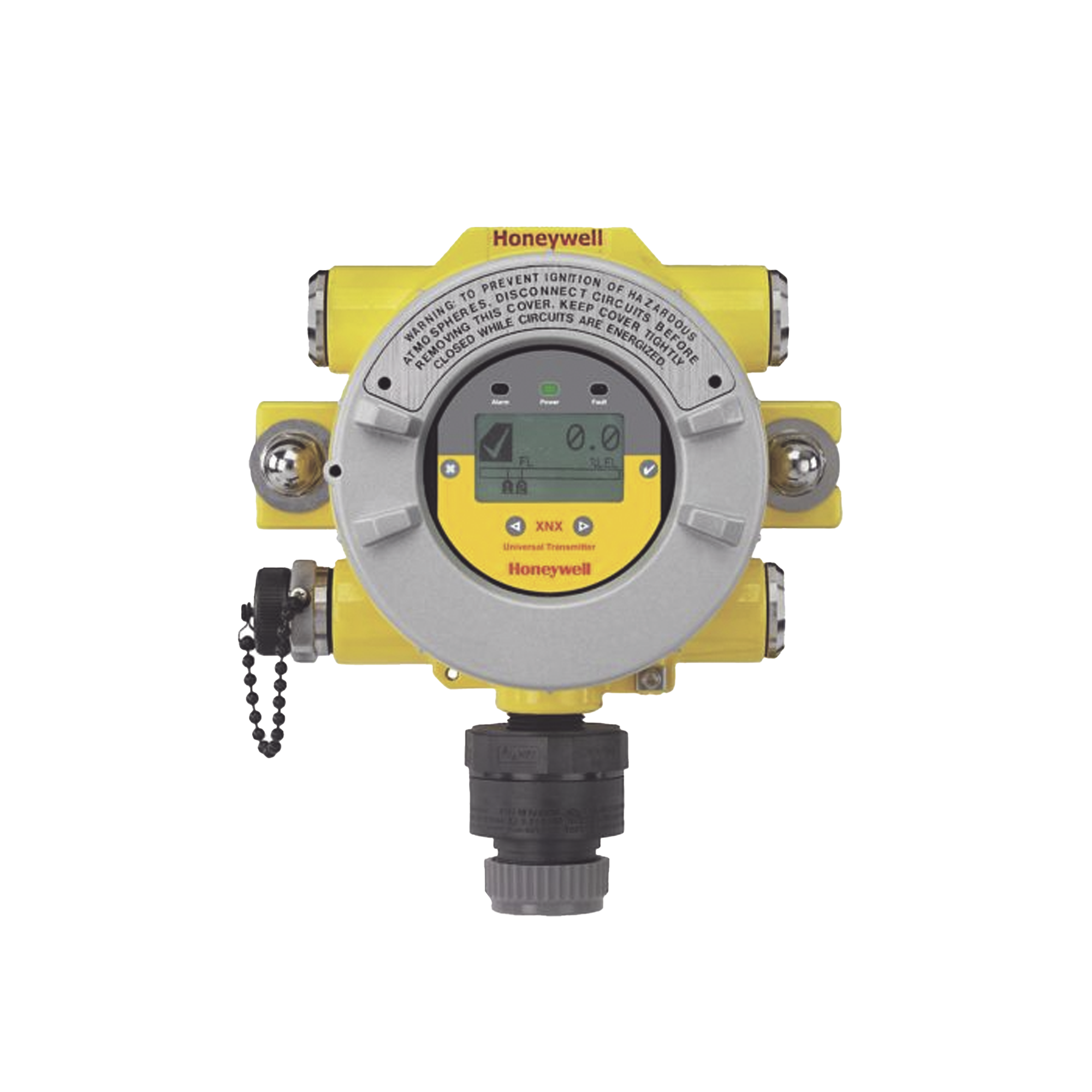Transmisor Universal Serie XNX Para Sensores Tóxicos y Oxigeno, Con HART sobre salida 4-20 mA, Interfaz Local HART, UL/CSA, 3 entradas 3/4″ NPT, Aluminio Pintado