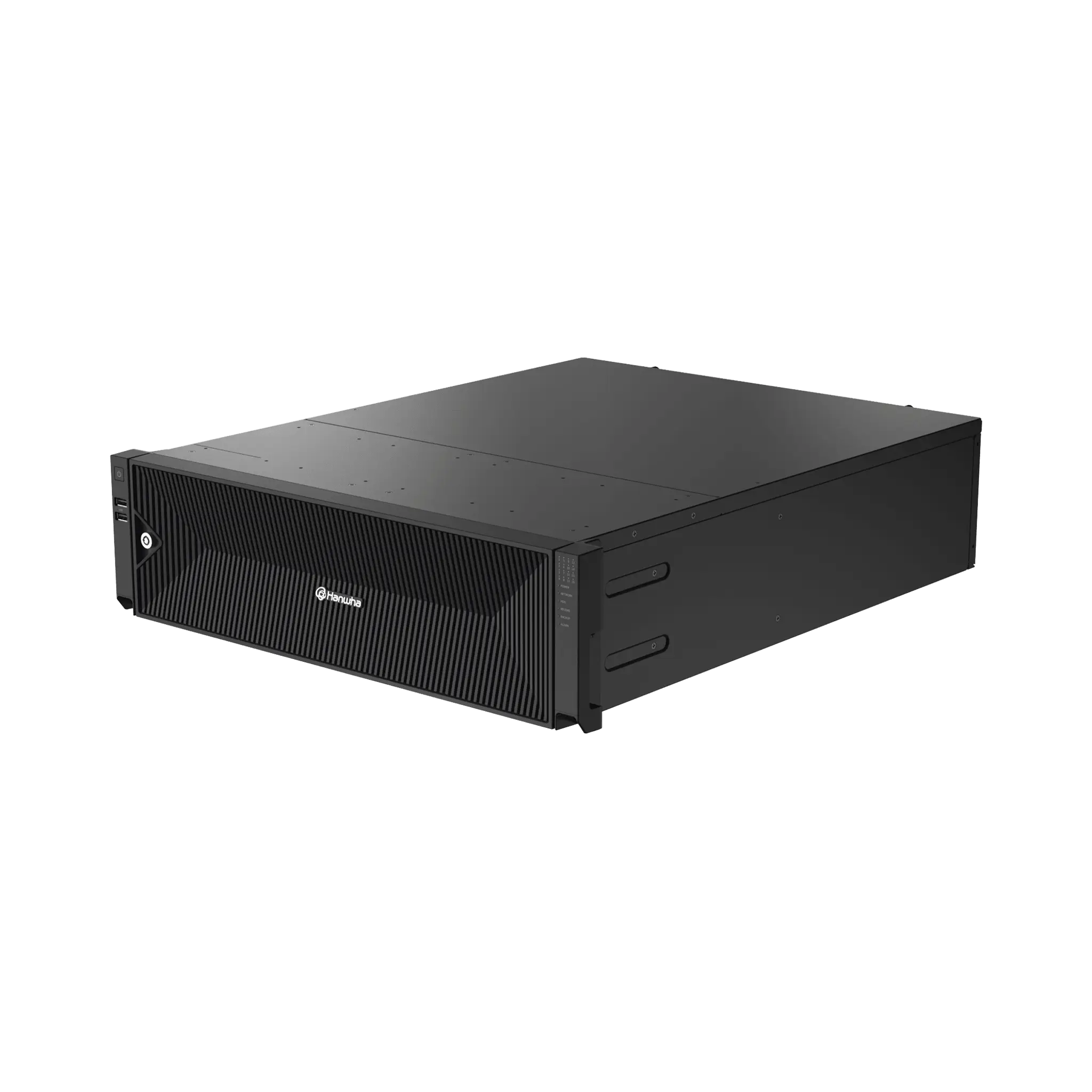 NVR de 64 canales / Soporta grabación hasta 32 MP / H.265 & Wisestream / Procesamiento 400 Mbps / 3 Puertos de Red / Raid 5-6 / 160 TB incluidos