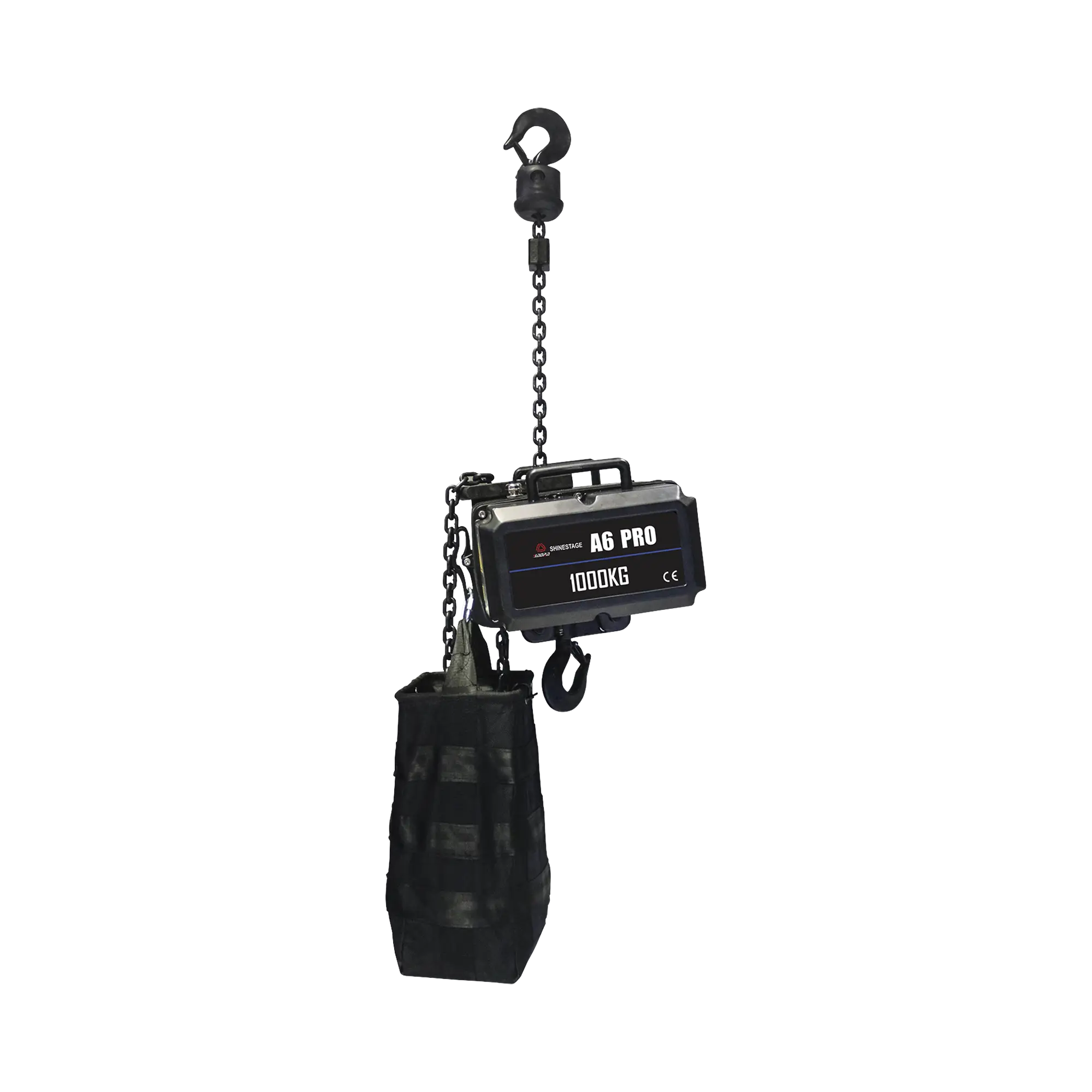 POLIPASTO ELECTRICO 220V | PARA IZAJE DE ESTRUCTURAS | 1 TONELADA CON 25 METROS DE CADENA | INCLUYE CASE DE VUELO