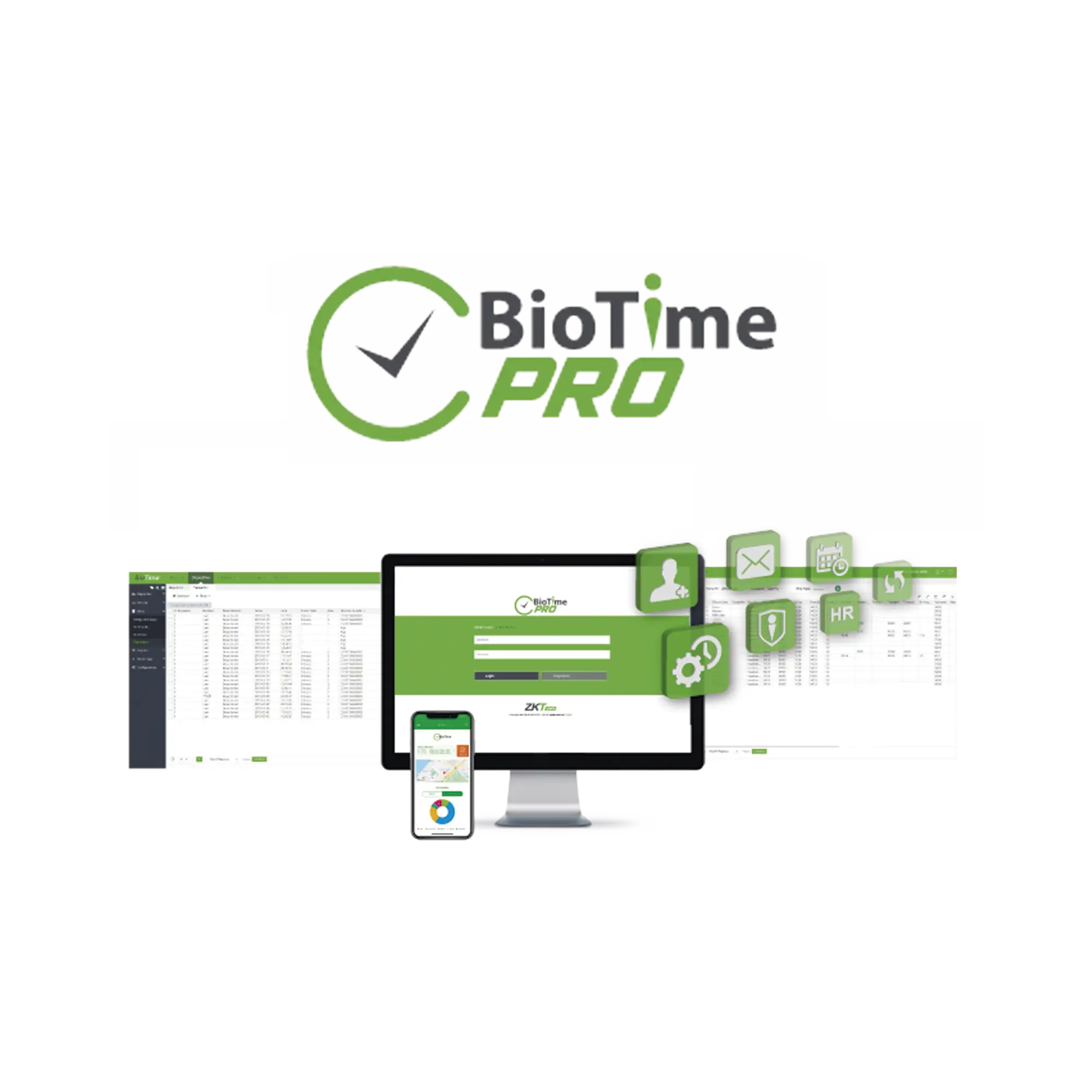 Software de Gestión Centralizada de Asistencia BIOTIMEPRO Licencia ENTERPRISE 100 dispositivos y 12 mil empleados