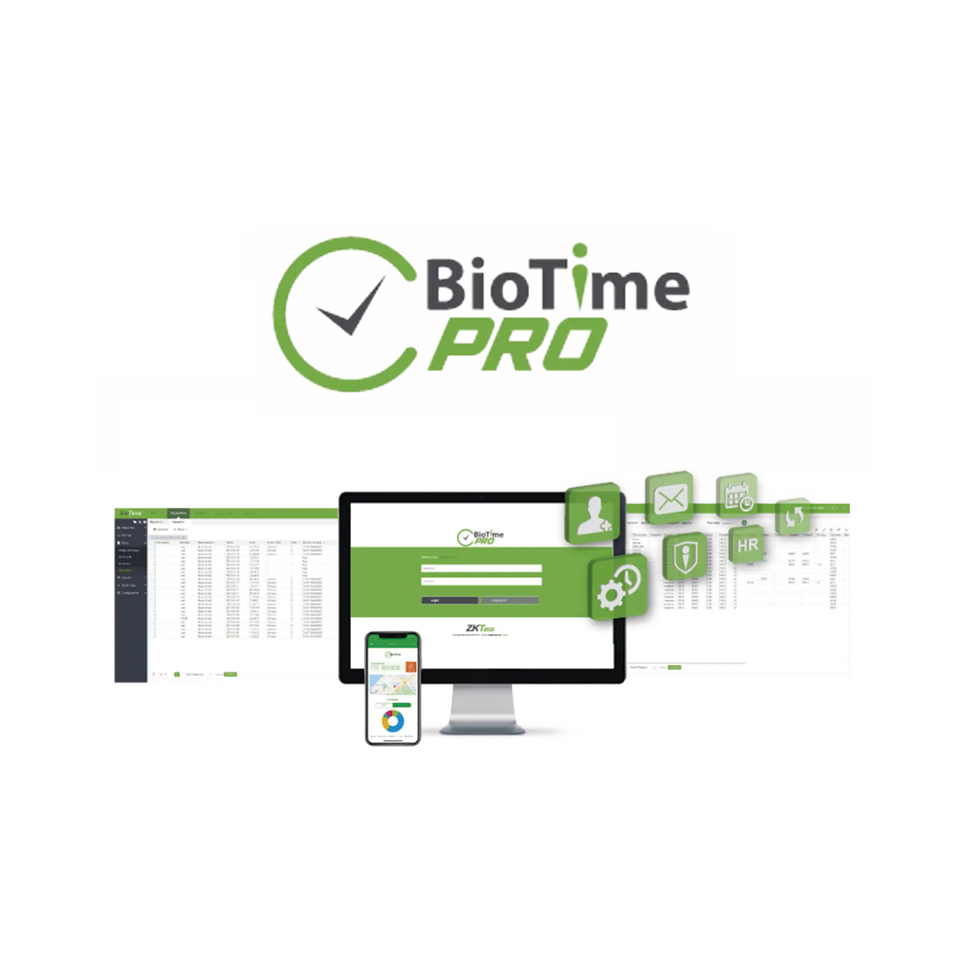 Software de Gestión Centralizada de Asistencia BIOTIMEPRO Licencia LITE 10 dispositivos y 1000 empleados