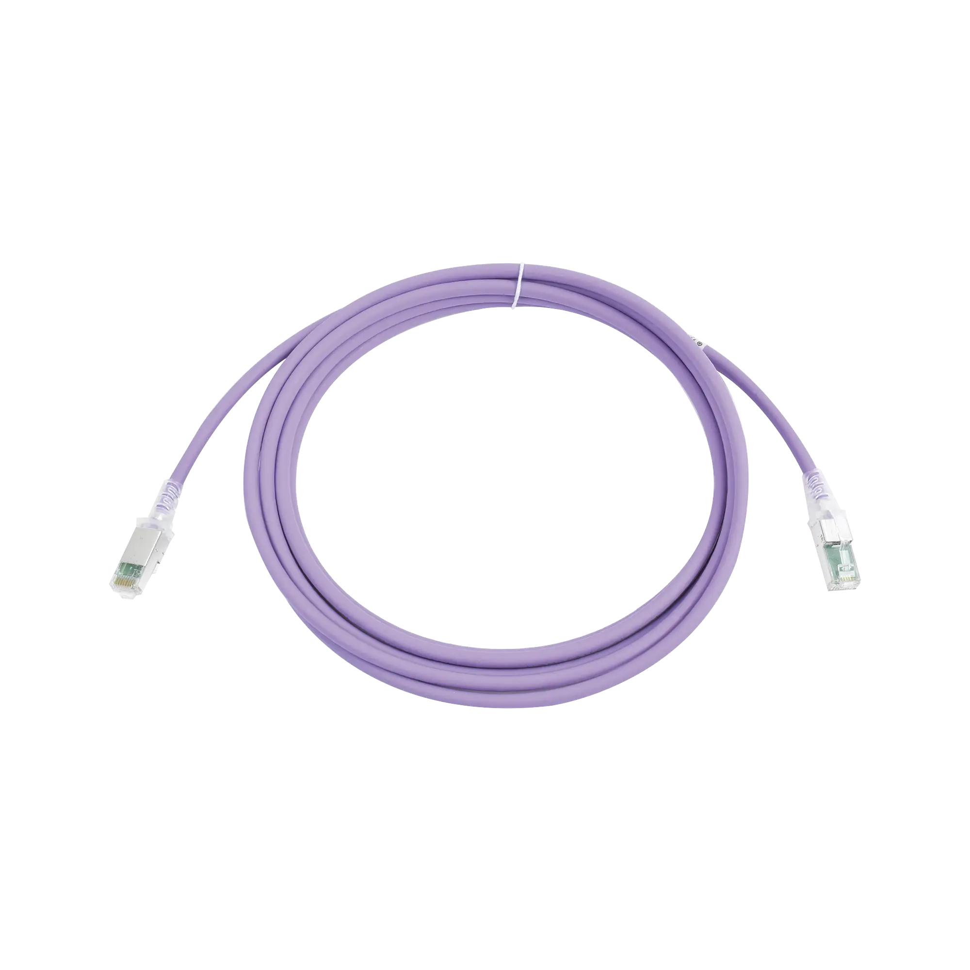 Patch Cord Z-MAX Cat6A S/FTP, CM/LS0H, 10ft, Color Violeta, Versión Bulk