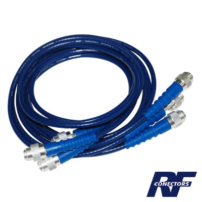 Juego de 3 Cables Doble Malla de 48″ con Adaptadores UNIDAPT en los Extremos.