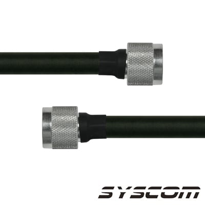 Cable Coaxial RG-214/U de 60 cm, en 50 Ohm, 0.425″, CD-4 GHz, con Conectores N Macho a N Macho.