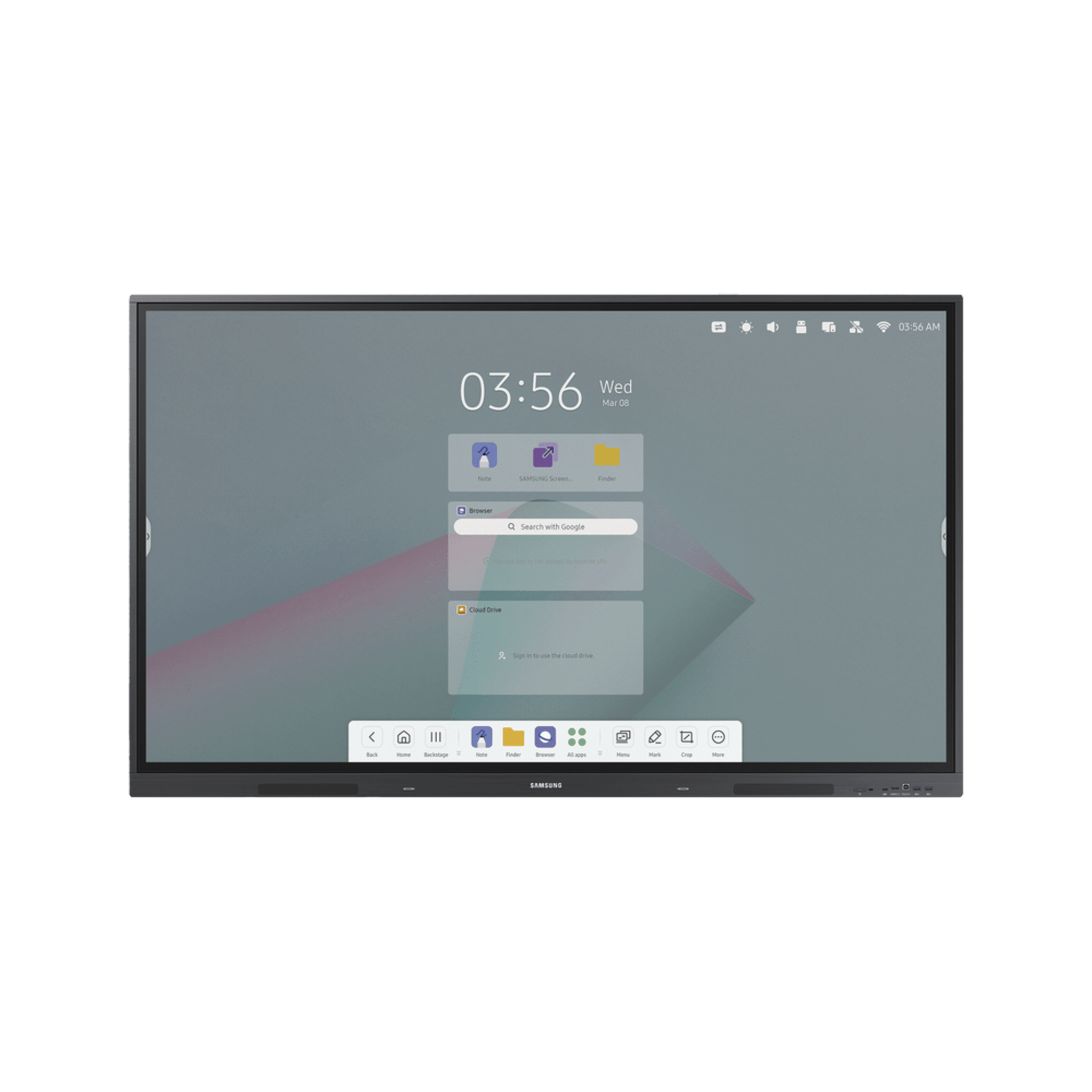 Pantalla tactil interactiva 75″ Android 14 certificado con EDLA / Touch tipo IR / UHD / 400 nits / HDMI / USB / WIFI / RJ45 / Compatible con montajes VESA 800 x 400