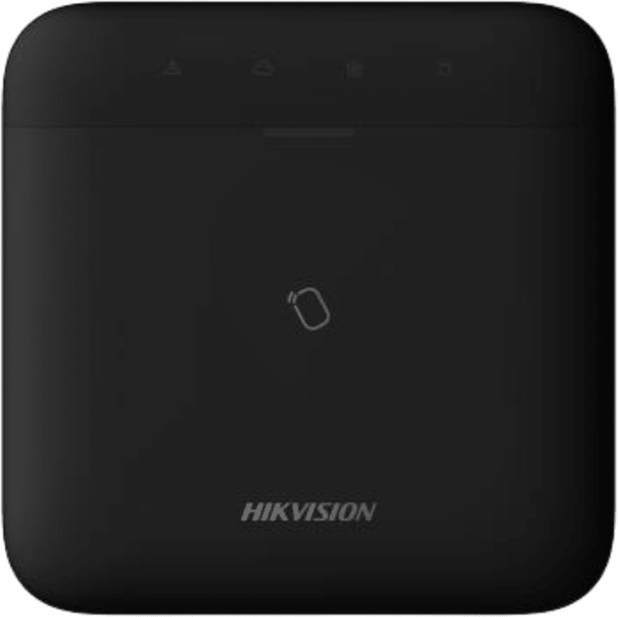(AX PRO) Panel de Alarma Inalámbrico de Hikvision / Color Negro / Soporta 96 Zonas / GSM 3G/4G, Wi-Fi y Ethernet / Incluye Batería de respaldo / Compatible con los Accesorios AX PRO.