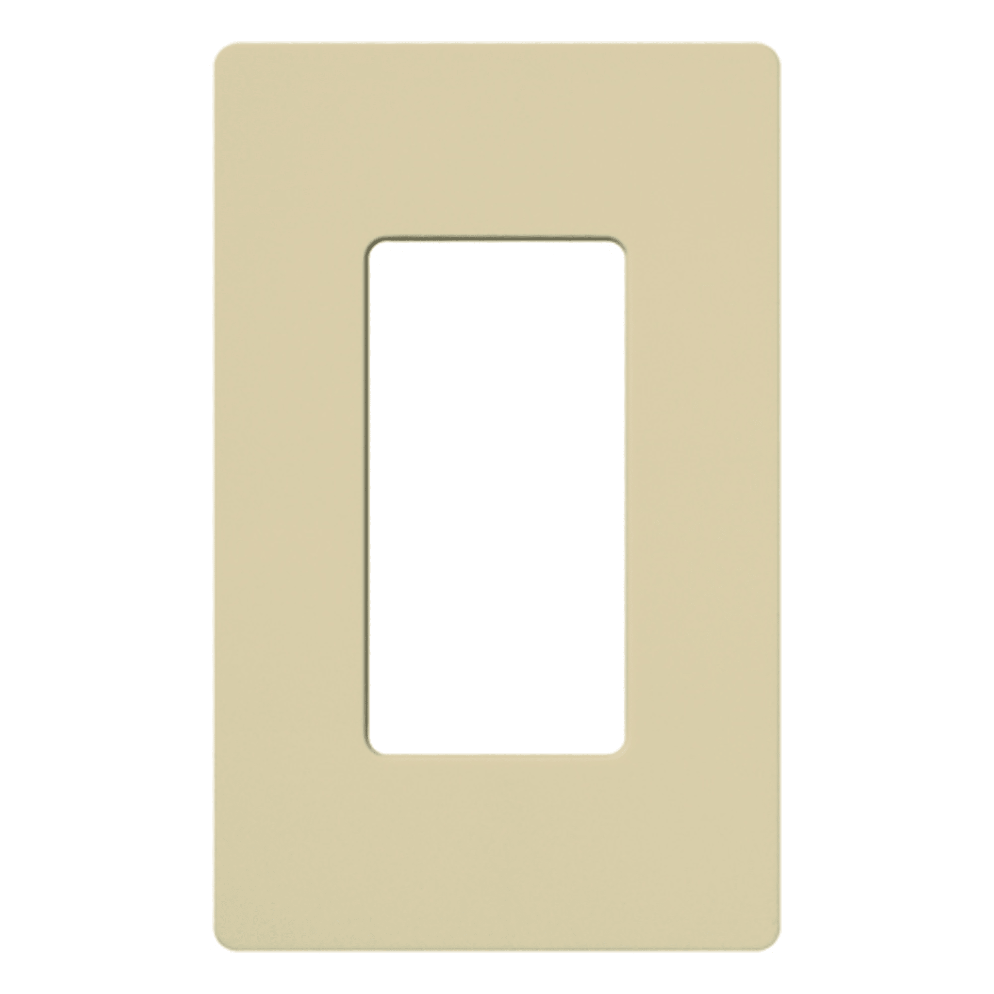 Placa de pared 1 espacio, para atenuador (dimmer), switch ó control remoto inalámbrico LUTRON.