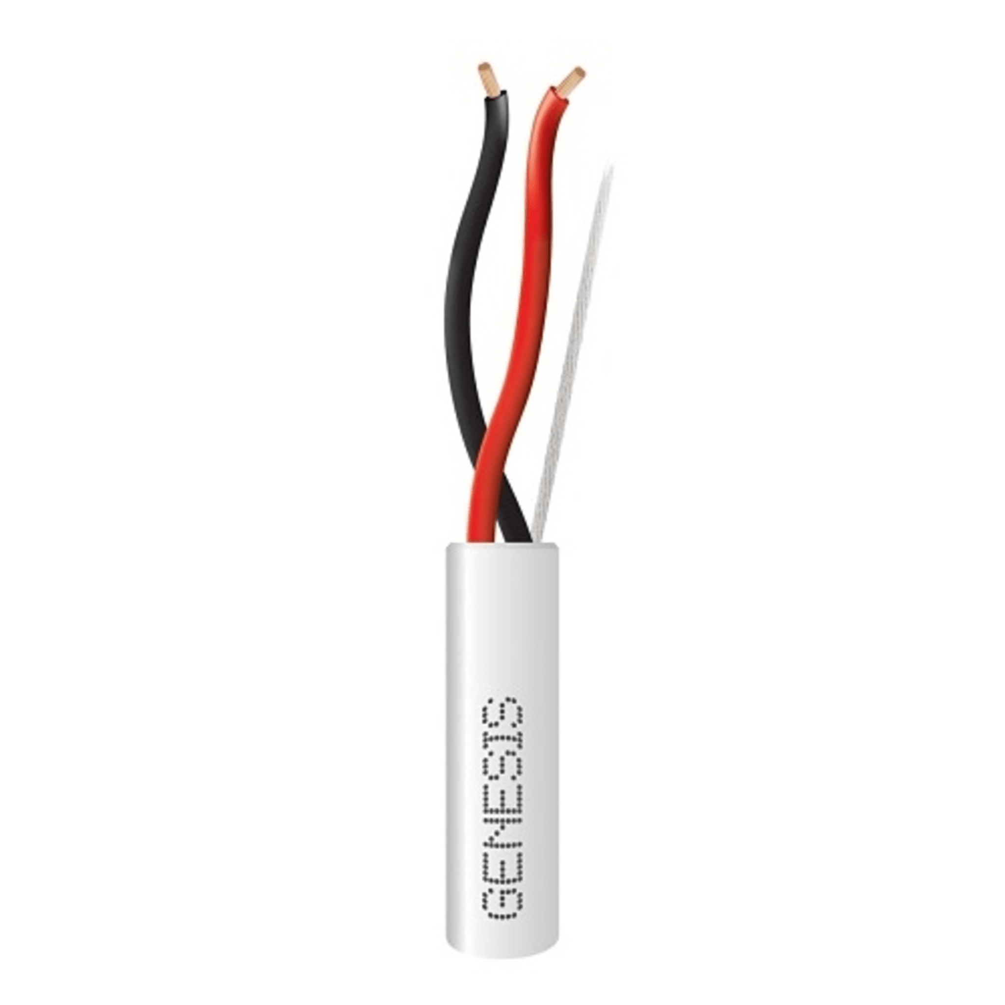 Carrete de 305 Metros de Cable / 2 x 14 AWG / Tipo CL3P / Plenum / Color Blanco / Para Aplicaciones de Alarmas de Intrusi贸n, Control de Acceso, Automatizaci贸n, Interfonos y Tv Porteros