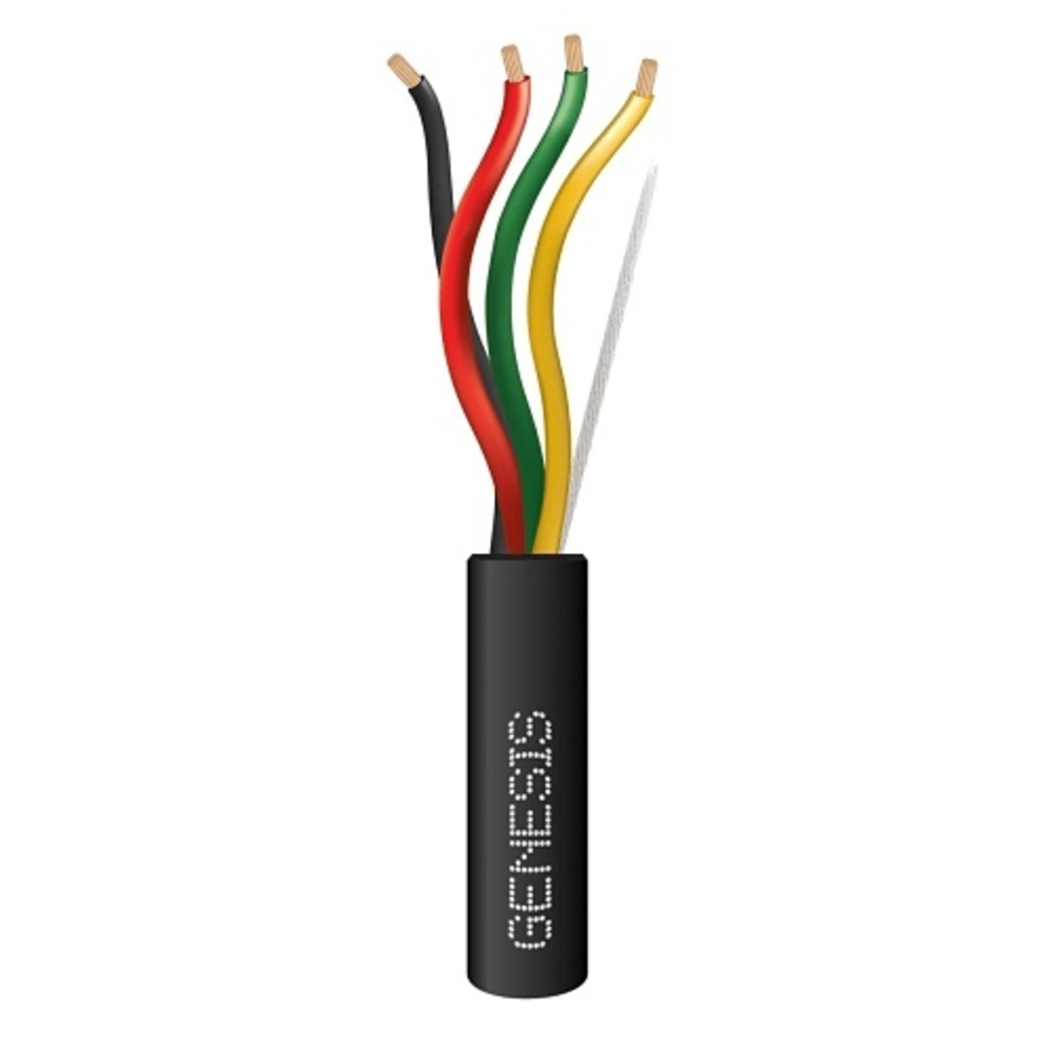 Carrete de Cable de 305m / 4 x 16 AWG / Cable DIRECT BURIAL / Color Negro / Para uso en Intemperie / Uso en Aplicaciones en Sistemas de Detección de Incendio y Sistemas de Evacuación