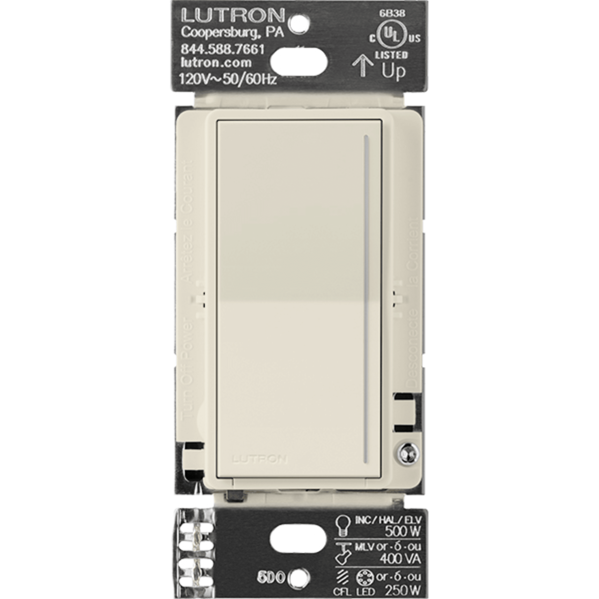 (RadioRa3) Atenuador táctil Sunnata Dimmer PRO color pumise, requiere cable neutro / soporta 250W LED