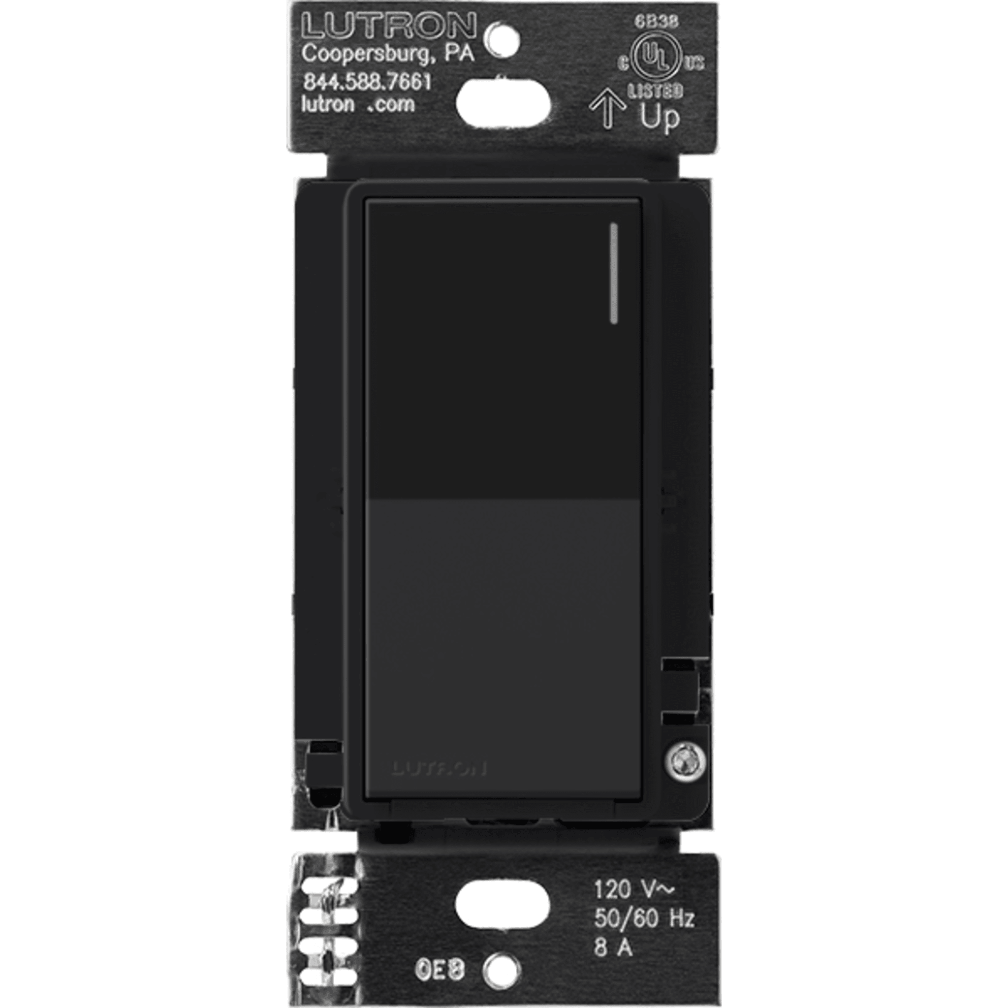 (RadioRa3) Apagador Sunnata color blanco para linea Radio Ra3, 8A de iluminacion, 5.8A Motor