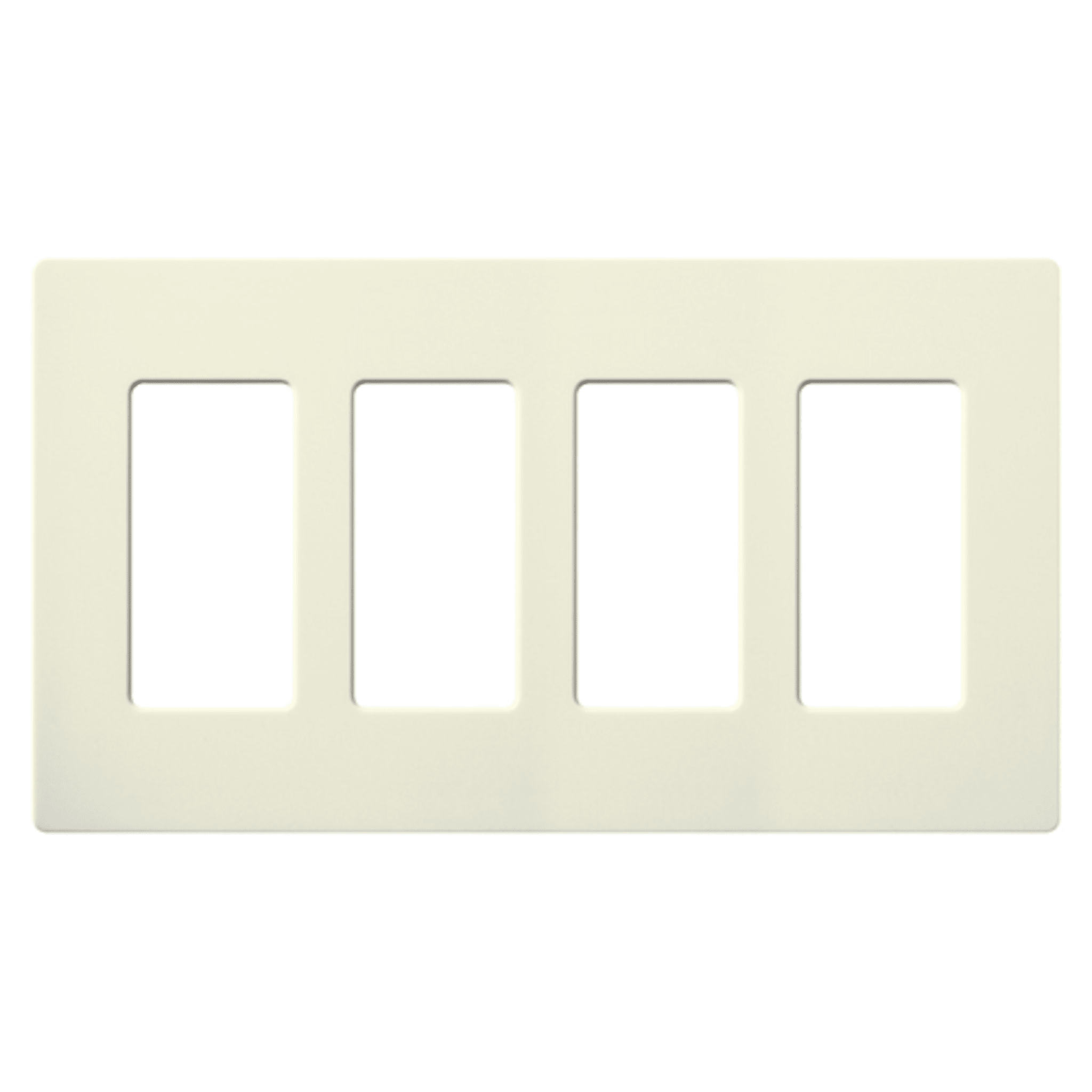 Placa de pared 3 espacios, color blanco, para atenuador (dimmer), switch ó control remoto PICO inalámbrico.