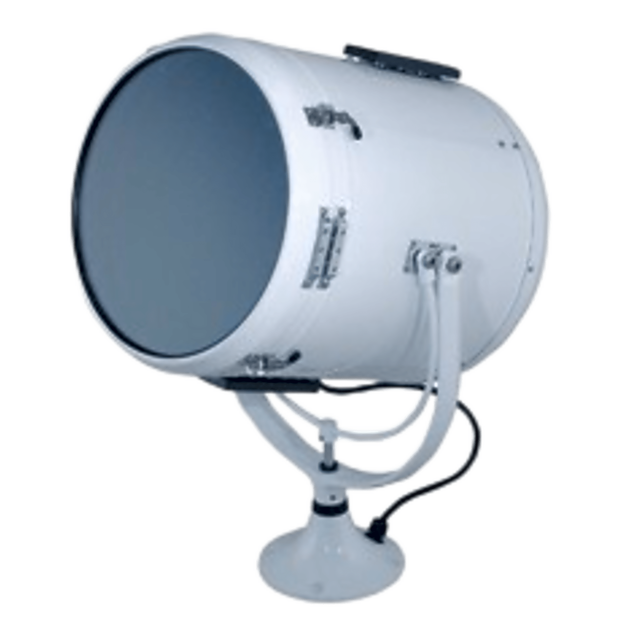 Reflector marino en pedestal mediano serie Solar Ray de 10″ en carcasa color blanco
