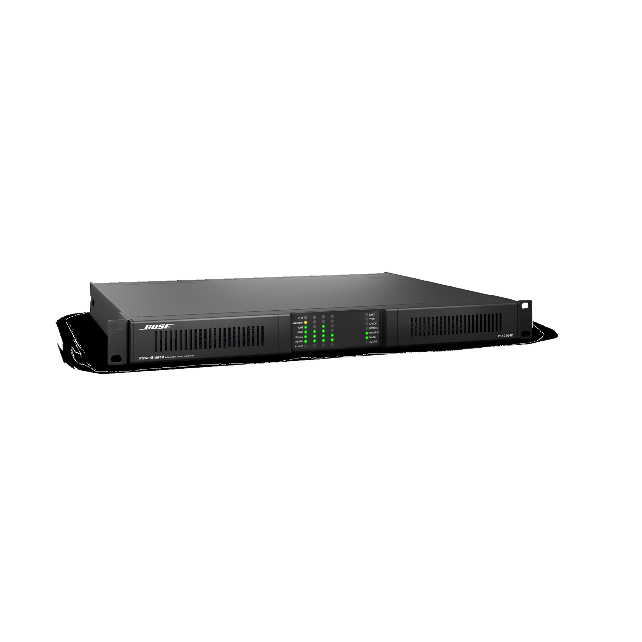Amplificador de Audio PowerShareX | 4x600w | Potencia Adaptable | DSP | Dante | Baja Impedancia | 70/100V